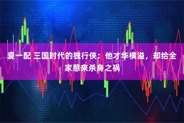 爱一配 三国时代的独行侠：他才华横溢，却给全家惹来杀身之祸